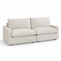 Sofa dwuosobowa z drewna i poliestru 200x90x85 cm