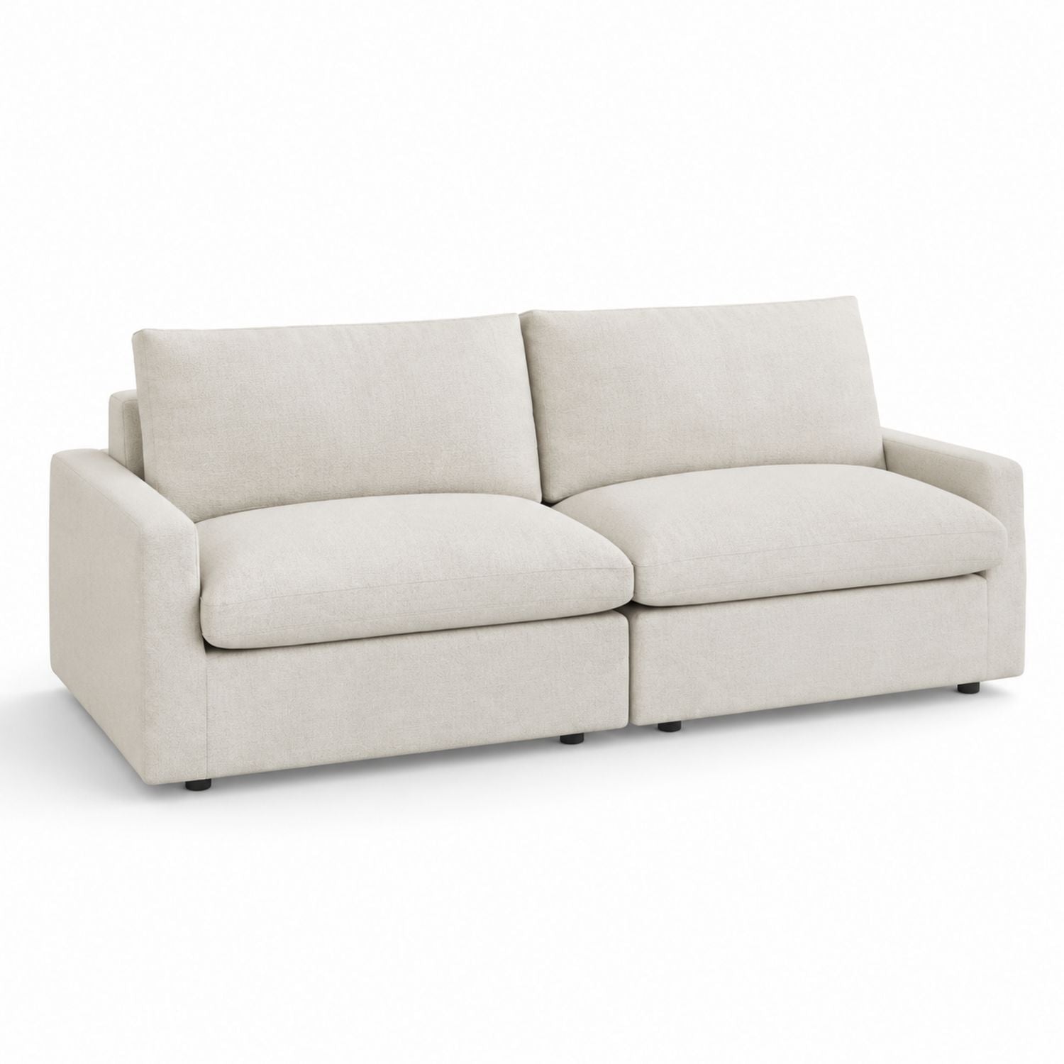 Sofa dwuosobowa z drewna i poliestru 200x90x85 cm