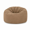 Fotel typu bean bag sztruksowy Beżowy 90 cm