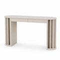 Stół konsolowy MDF Beżowy z Szufladami 120x40x75 cm