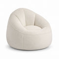 Fotel z mikrofibry Kremowy 85x85x60cm