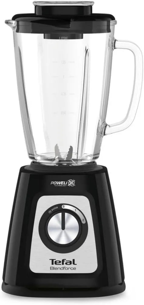 Tefal blender kielichowy, BL4358 Blender, 1, 25 l, 800 W, czarna, szczotkowana stal