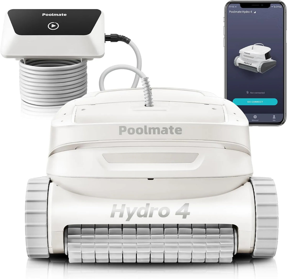 Basen ogrodowy, 4,1 l, sterowanie WiFi, łączność Bluetooth, Poolmate Hydro 4 Robot do czyszczenia basenów naziemnych i naziemnych