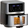 alpina frytkownica beztłuszczowa, 8 l, 1800 W, Elektryczny Frystzer Regulowana temperatura 80 do 200°C, licznik, Wolny olej Frystler 8 l
