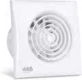 AIR 6, Wentylator, 95 m3 / h, 30 dB, AIR, minutnik, tłumik, biały, 100 mm zegar rury 100 mm biały
